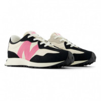 Playeras NEW BALANCE 327 Negro Beige Rosa