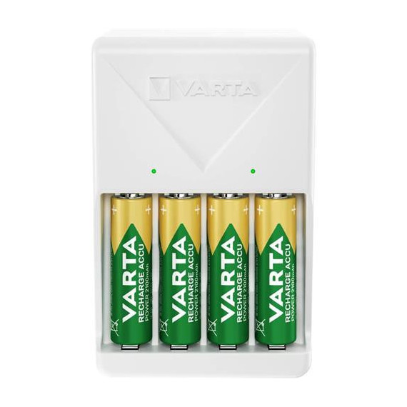 VARTA Cargador de Pilas Ni-mh Aa/aaa + 4 Pilas Aa Recargable 2100MAH