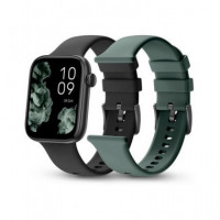 SPC Reloj Smartwatch Smartee Duo 2 Negro,podometro,frecuencia Cardiaca,notificaciones, Llamadas