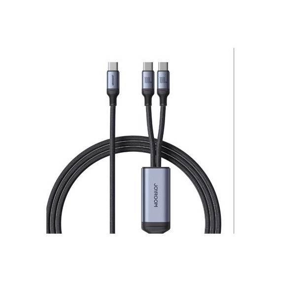 JOYROOM Cable Datos Tipo C a 2X Tipo C 100W 1.5MTRS A21 Negro