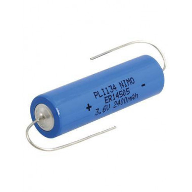 NIMO Pila Litio Mod PLI134 3.6V, 2400 Mah ER14505 con Chapa