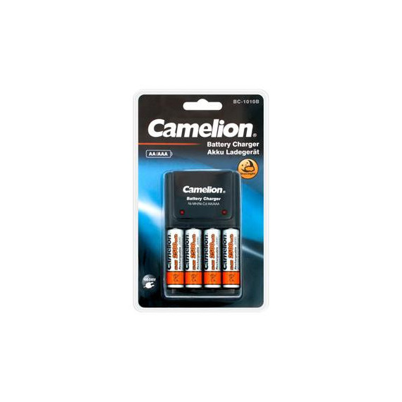 CAMELION Cargador de Pilas con 4 Pilas Aa/aaa 2500MAH CAR253