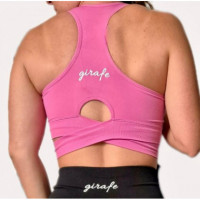 Top Double Vee GIRAFE Pink