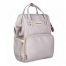 Mochila Maternal Siena Gris Claro  KIKKA BOO