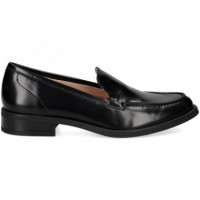 Mocasin Liso Florentic Negro  UNISA