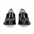 Mocasin Liso Florentic Negro  UNISA