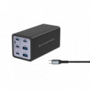 Cargador USB 200 W y 6 Puertos CONCEPTRONIC Usb-c X 4 / Usb-a X 2