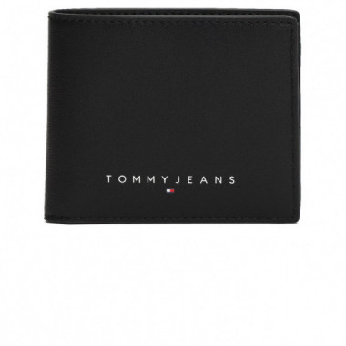 Cartera Tommy Leather Cc Coin Negro  TOMMY JEANS