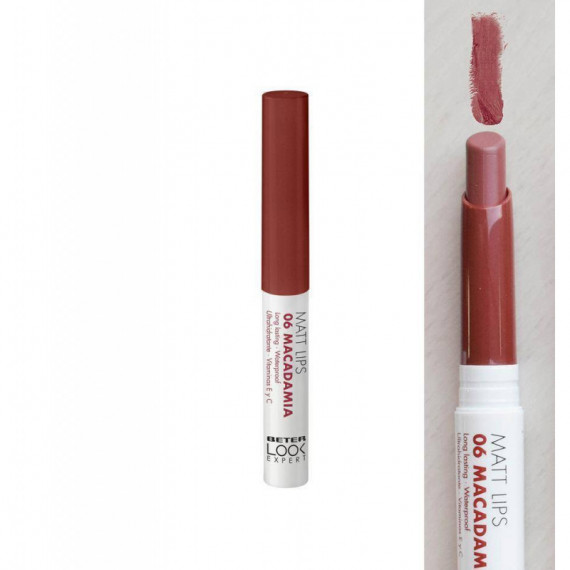 BETER LOOK LIPSTICK MATT LIPS 06 MACADAMIA