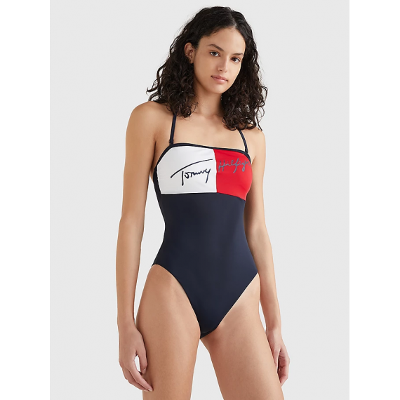 Cheeky Bandeau One Piece Rp Desert Sky  TOMMY HILFIGER