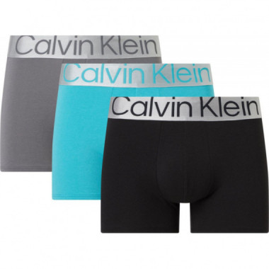 Trunk 3PK Black/grey Sky/ Island Turquoi  CALVIN KLEIN