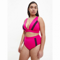 Plus High Waist Bikini Royal Pink  CALVIN KLEIN