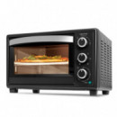 Horno de Sobremesa Bake&toast 2600 Black 4PIZZA  CECOTEC