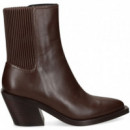 Botin Elastico Lado Piel Marron  COACH