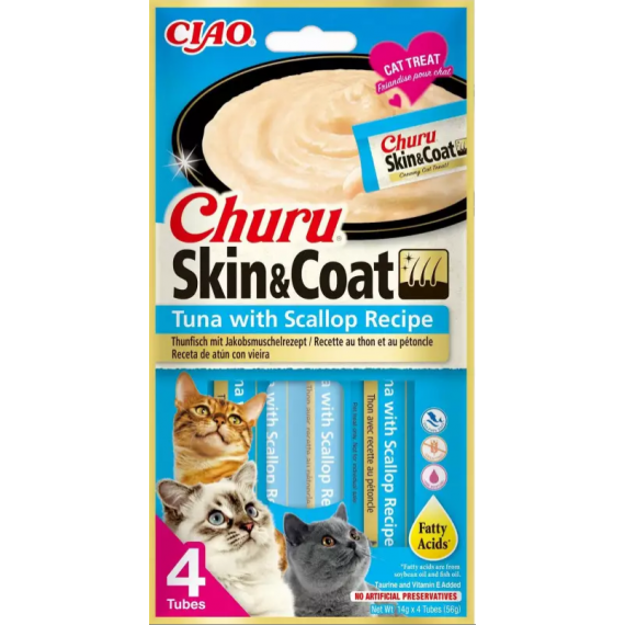 CHURU Gato Skin & Coat Receta de Atún y