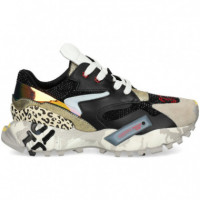 Deportivo Multicolor Strass Negro  EXE