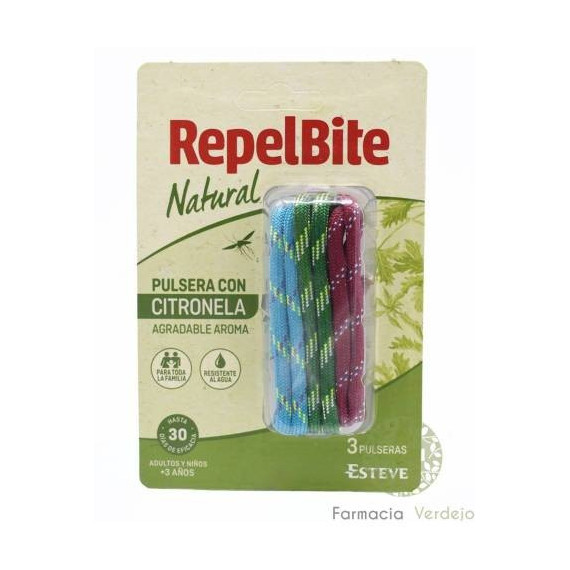 Repel Bite Natural Pulsera de Cuerda con Citronela  ESTEVE PHARMACEUTICALS S.A.