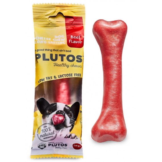 PLUTOS Hueso Queso&ternera L