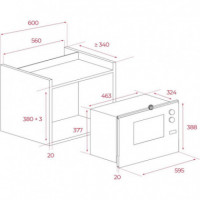 TEKA MWE225FI Microondas Integración Inox