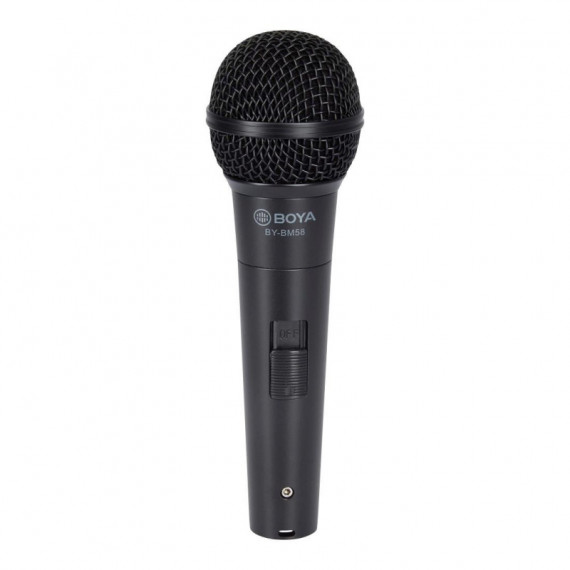 BOYA BY-BM58 Micrófono Vocal de Mano con Cable Xlr