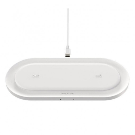 Cargador INALÁMBRICO10W BOROFONE BQ7 Blanco