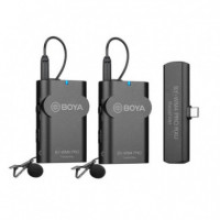 BOYA BY-WM4 Pro K6 Sistema de Micrófono Inalámbrico 2.4G Usb-c