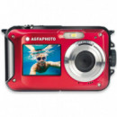 Agfa Realishot WP8000 Cámara Sumergible Rojo + Regalo Funda  AGFAPHOTO