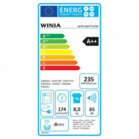 WINIA WVR-08HT1WW Secadora 8KG Bomba de Calor A++