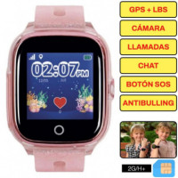 SAVEFAMILY Superior 2G Smartwatch para Niños Rosa