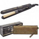 ROWENTA SF6021E0 Ultimate Styler Gold Plancha de Pelo con 230º Titanium Ceramic