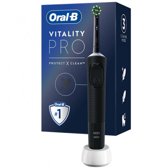 BRAUN Oral-b Cepillo Vitality Pro con 3 Modos de Limpieza Negro (D103.413.3)