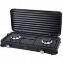 JATA JECG2702 Cocina Gas 2 Quemadores Negro