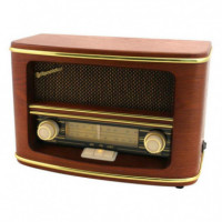 ROADSTAR HRA-1500/N Radio Am/fm Vintage de Madera