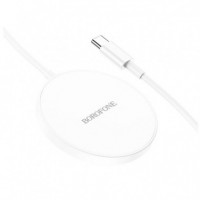 Cargador Magsafe 15W con Usb-c BOROFONE BQ17 Blanco