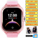 SAVEFAMILY Reloj Enjoy Smartwatch para Niños con 4G y GPS Rosa