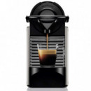 KRUPS XN304T Cafetera Nespresso Pixie 19 Bares Gris Titanio