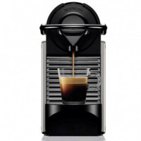 KRUPS XN304T Cafetera Nespresso Pixie 19 Bares Gris Titanio