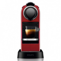 KRUPS XN7415ECO Cafetera Nespresso Citiz Rojo