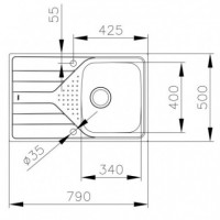 TEKA Universe Fregadero 45 T-xp 1C 1E Rev