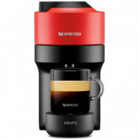 KRUPS XN920510 Vertuo Pop Cafetera Nespresso Roja/negra