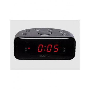 DENVER Reloj Despertador con Radio Fm CR-430NEGRO