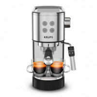 KRUPS XP444C10 Cafetera Express Virtuoso 15 Bar 1400W Inox