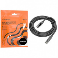 BOROFONE BUS01 Cable Ethernet Gigabit Cat. 6 8 Metros Negro