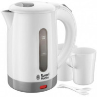 RUSSELL HOBBS 23840-70 Hervidor de Viaje 0.85 L con 2 Tazas