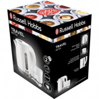 RUSSELL HOBBS 23840-70 Hervidor de Viaje 0.85 L con 2 Tazas