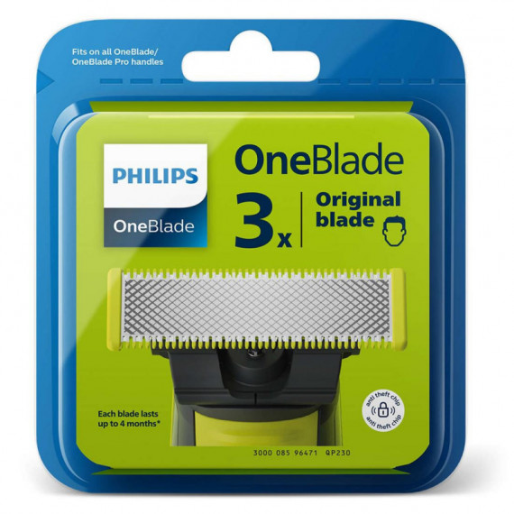 PHILIPS QP230/50 Cuchillas de Recambio para Oneblade 3 Pcs