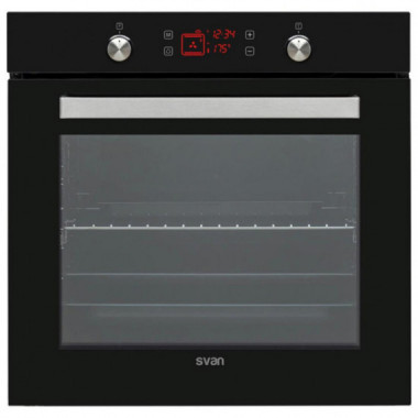 SVAN SVH375N Horno 78L 10F Guia Display Tactil Cristal Negro