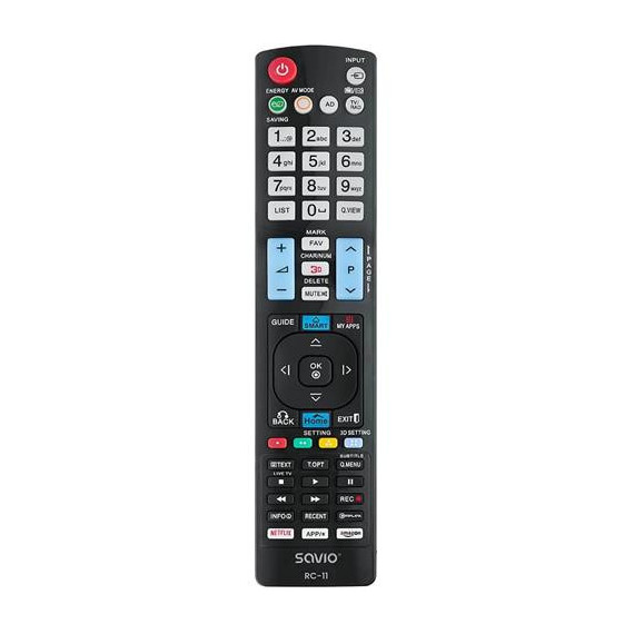 Savio Mando Compatible para Lg Smart TV RC-11  LALO