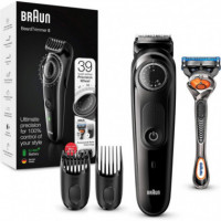 BRAUN BT5242 Recortadora de Barba Recargable con 39 Tamaños de Corte