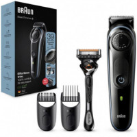 BRAUN BT5341 Recortadora de Barba Recargable con 39 Tamaños de Corte